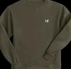 Big Dogs French Terry Fleece Embroidered Crew