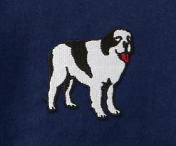 Big Dogs French Terry Fleece Embroidered Crew