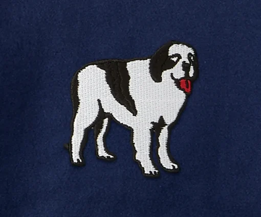 Big Dogs French Terry Fleece Embroidered Crew